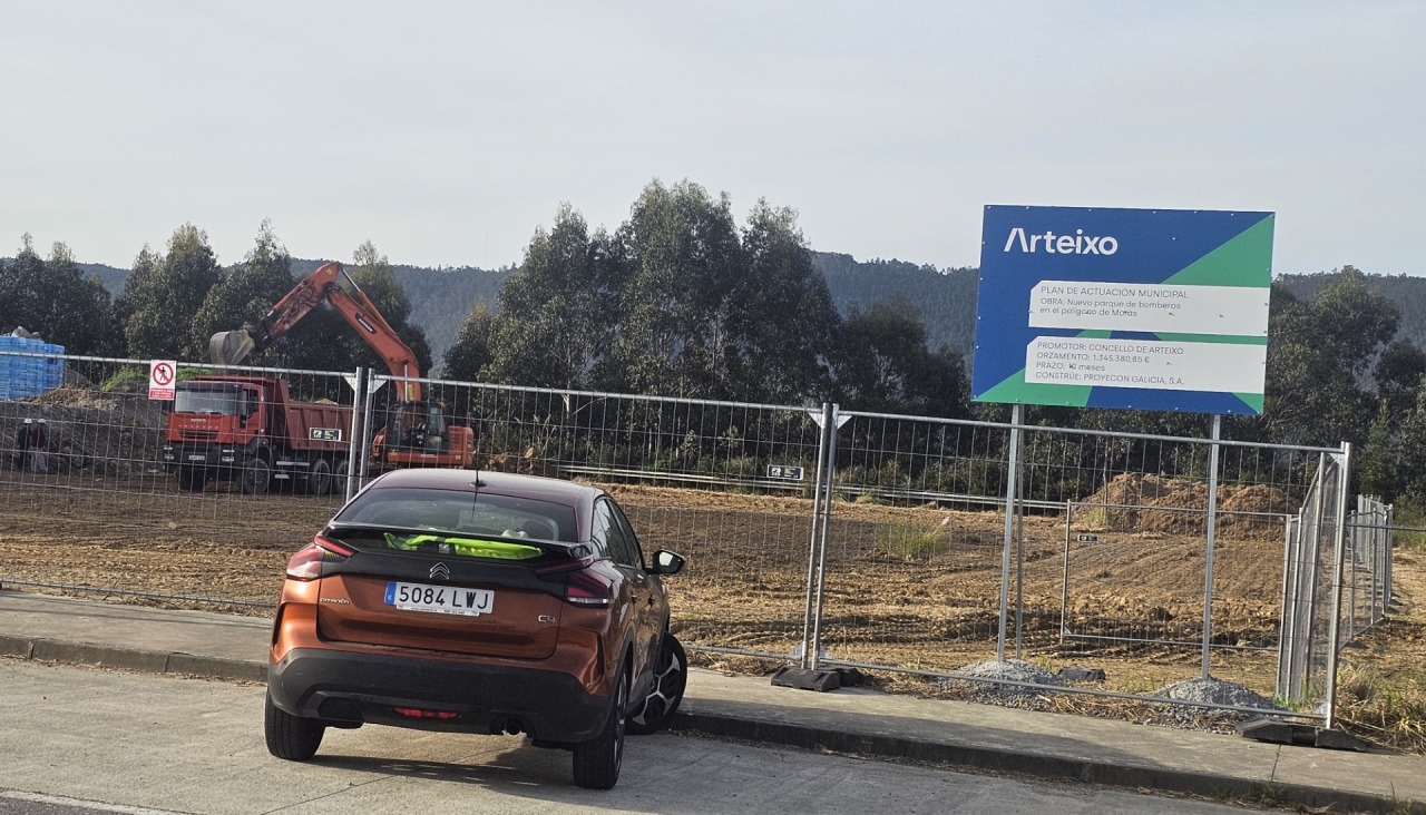 Obras parque comarcal de Arteixo
