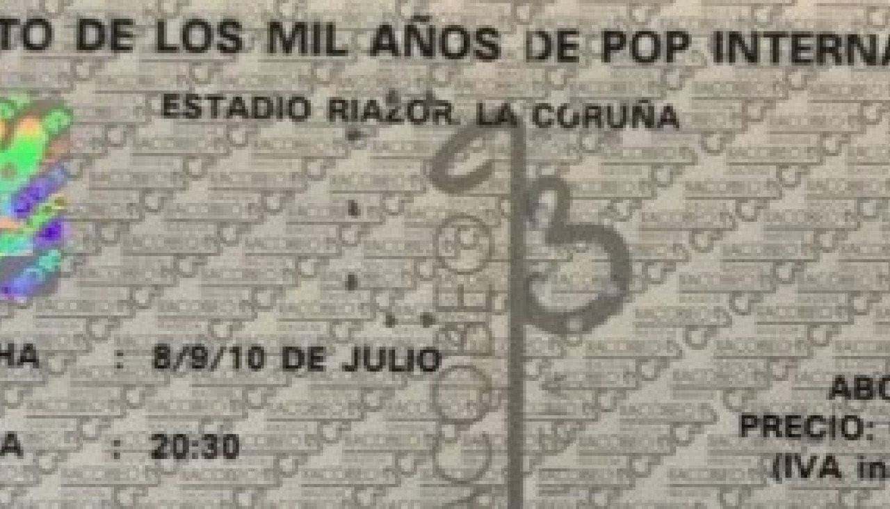 Abono del concierto de los mil au00f1os en Riazor