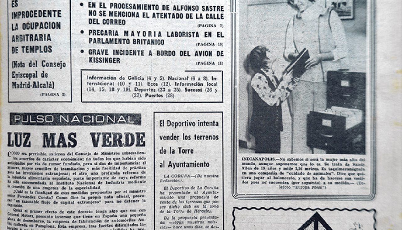 Portada 12 octubre 1974