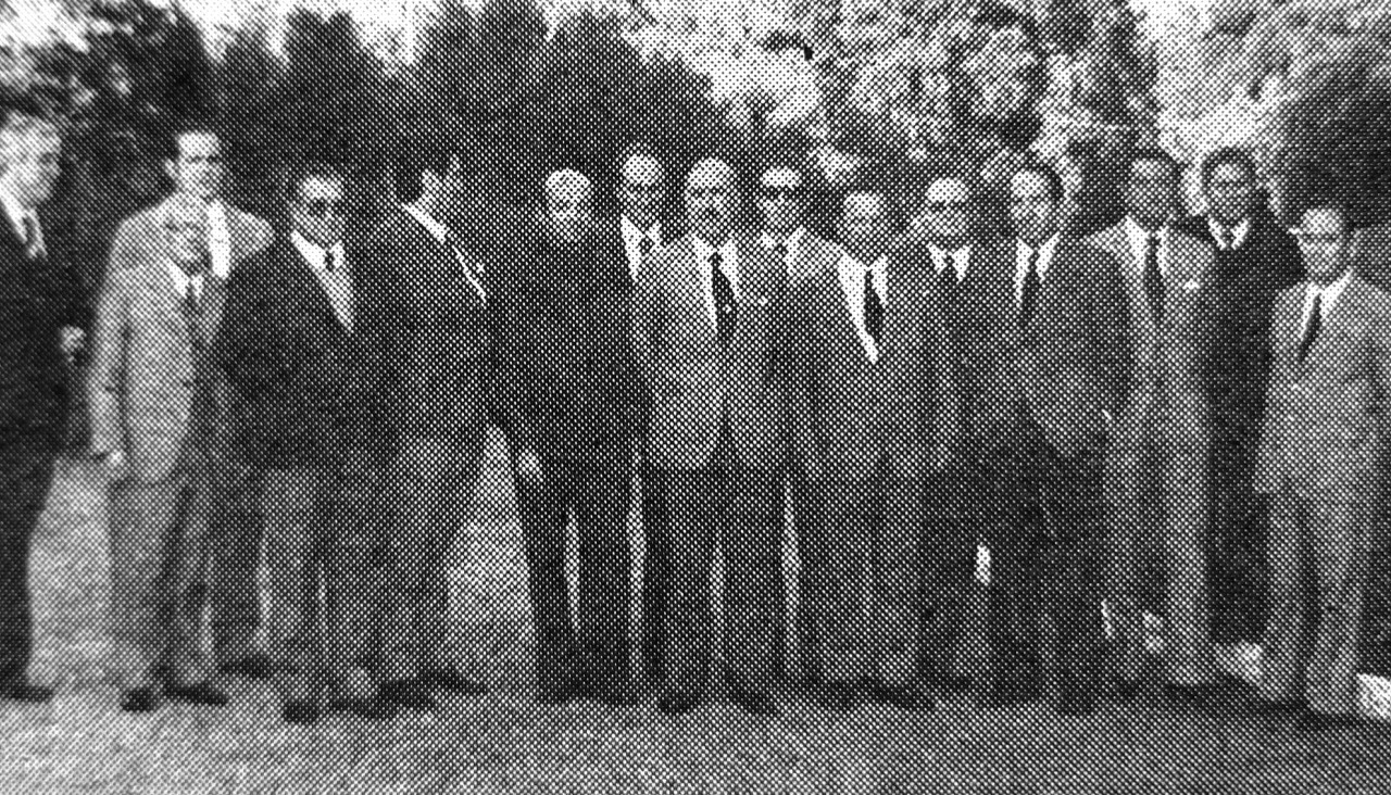 Foto 2 alcaldes Coruu00f1a, Culleredo Arteixo 1974