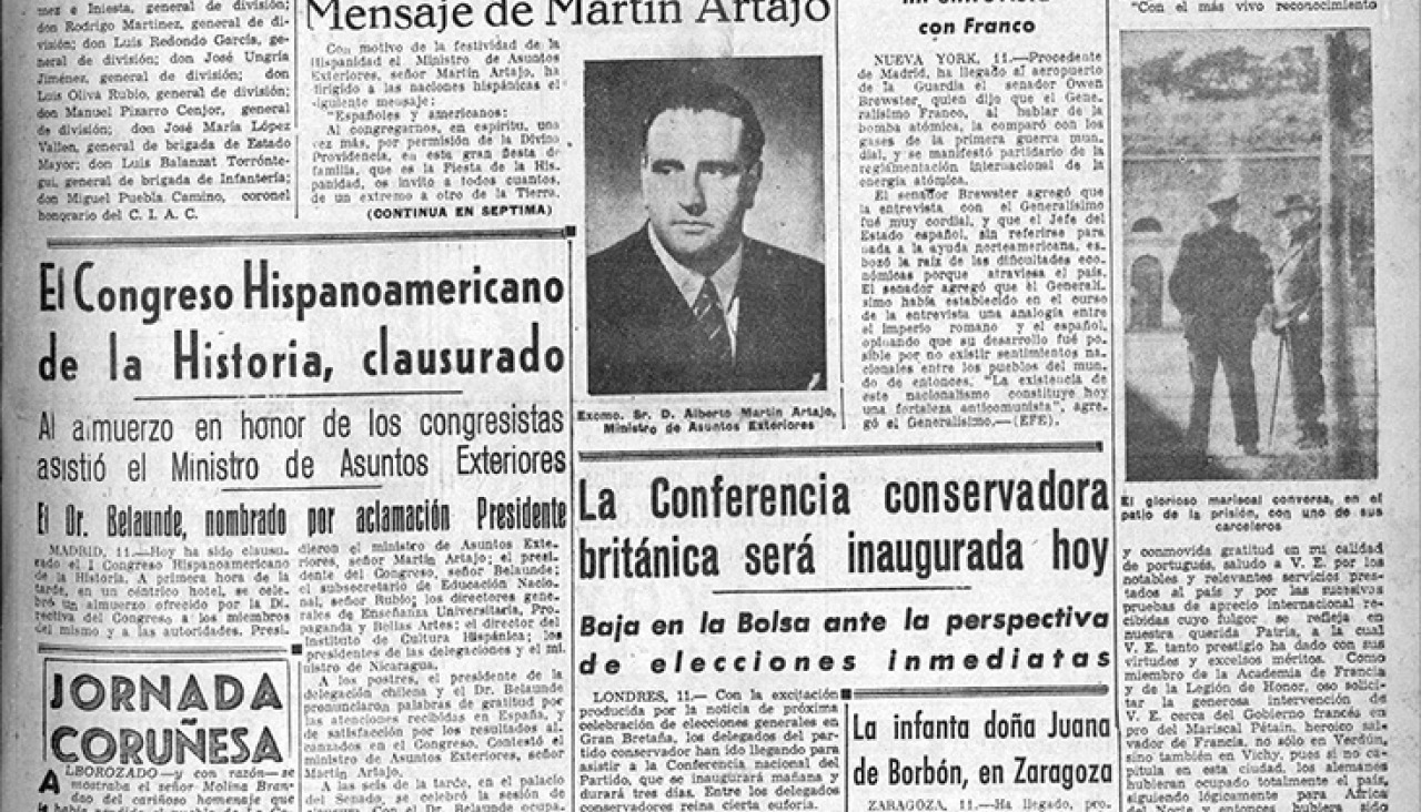 Portada 12 octubre 1949