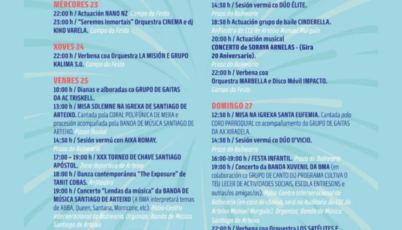 Fiestas del Apu00f3stol en Arteixo