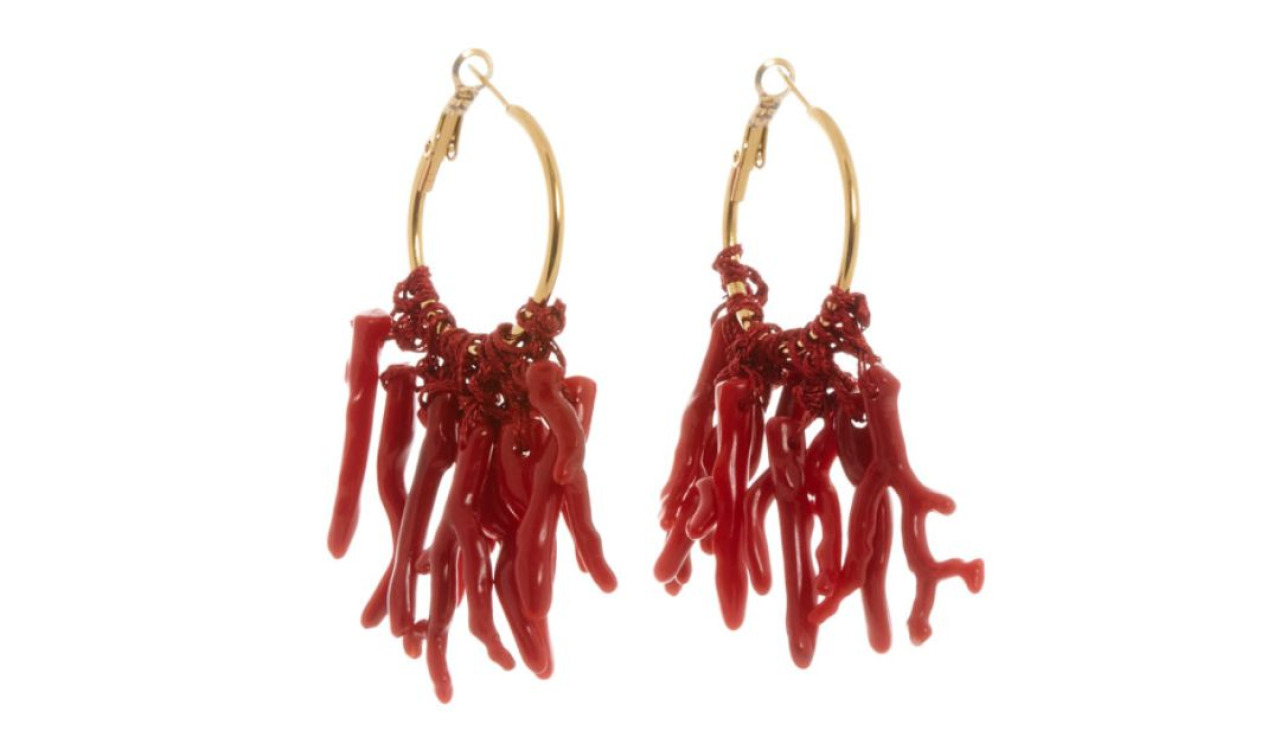 Pendiente Aro Ocean Coral