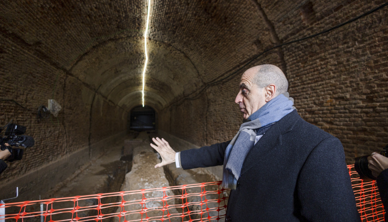 Inician la rehabilitación del túnel de José Bonaparte en el Palacio Real