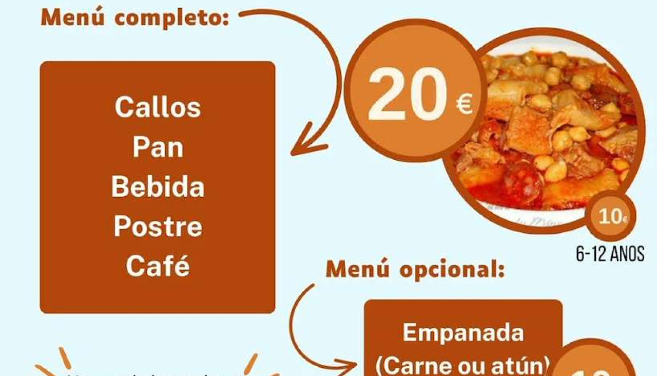 Comida de Callos Caseros en Salvaterra do Minu0303o 