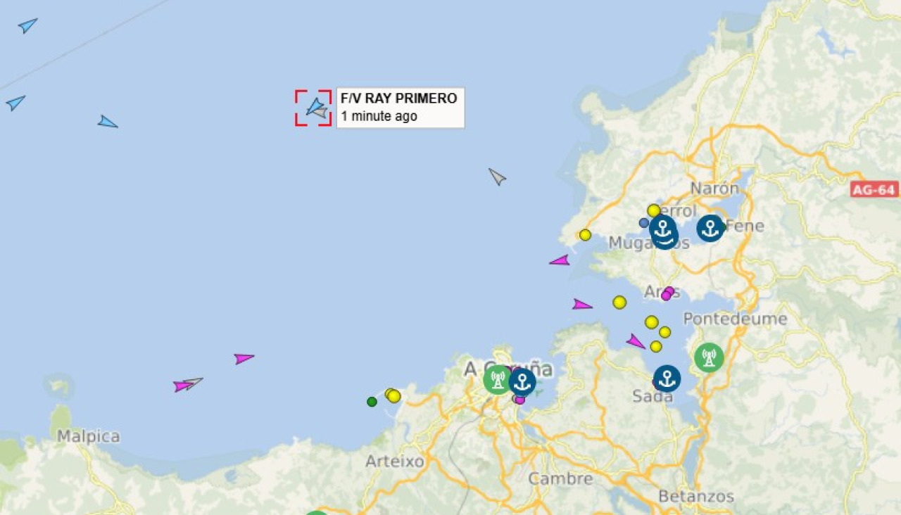 Ubicaciu00f3n pesquero hundido