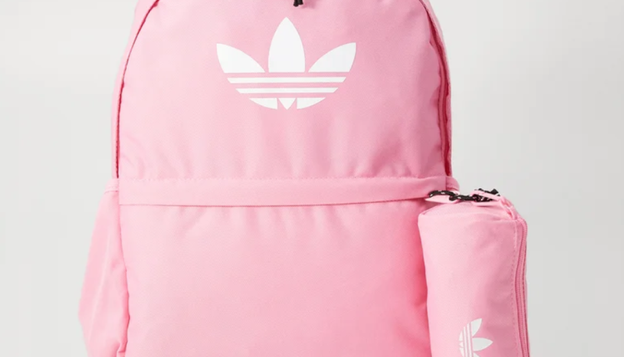 Mochila y estuche de Adidas en color rosa de Zalando 
