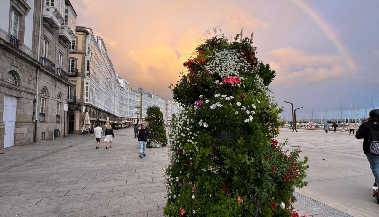 Arco iris en A Coruña