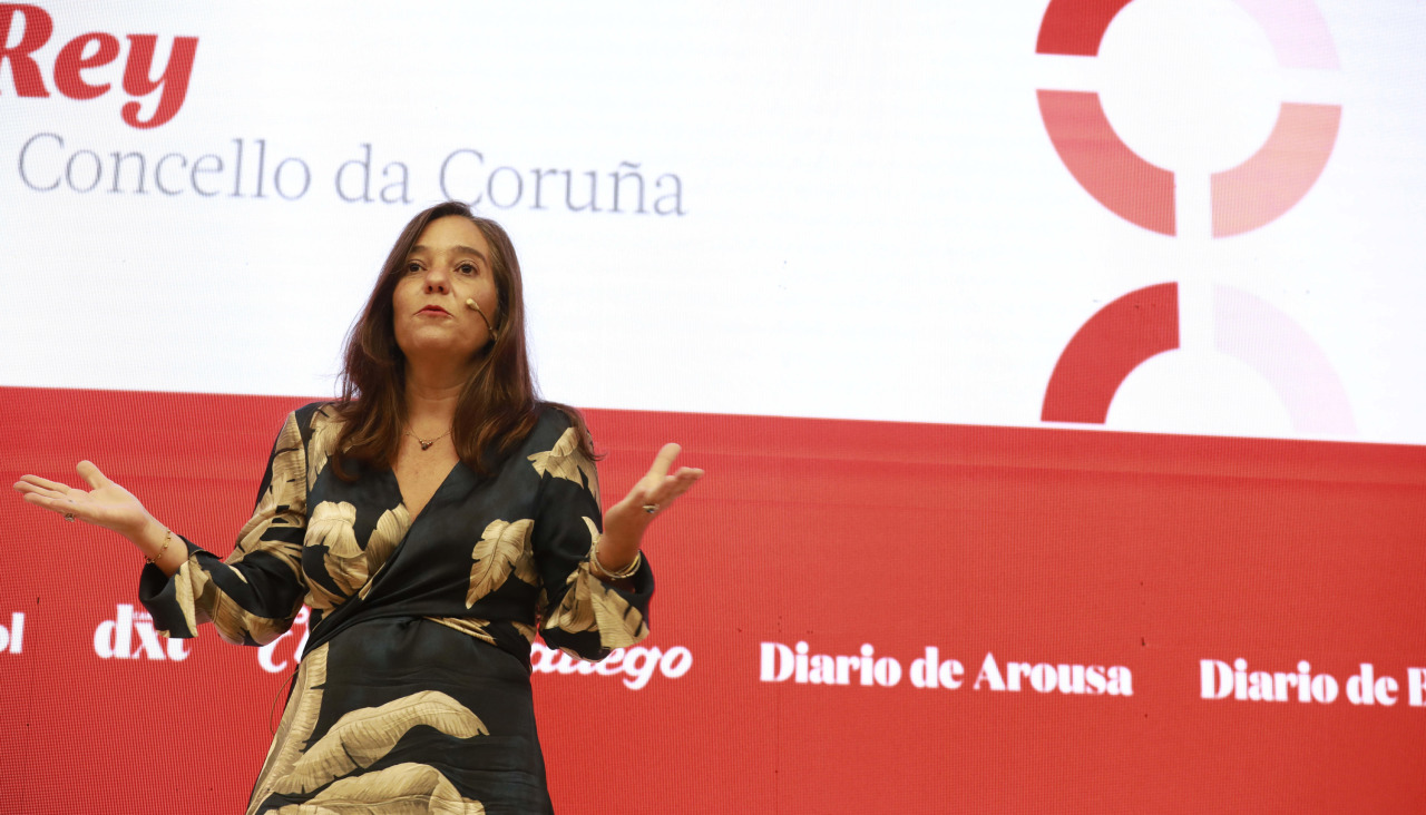 Inés Rey, alcaldesa de A Coruña, durante el evento