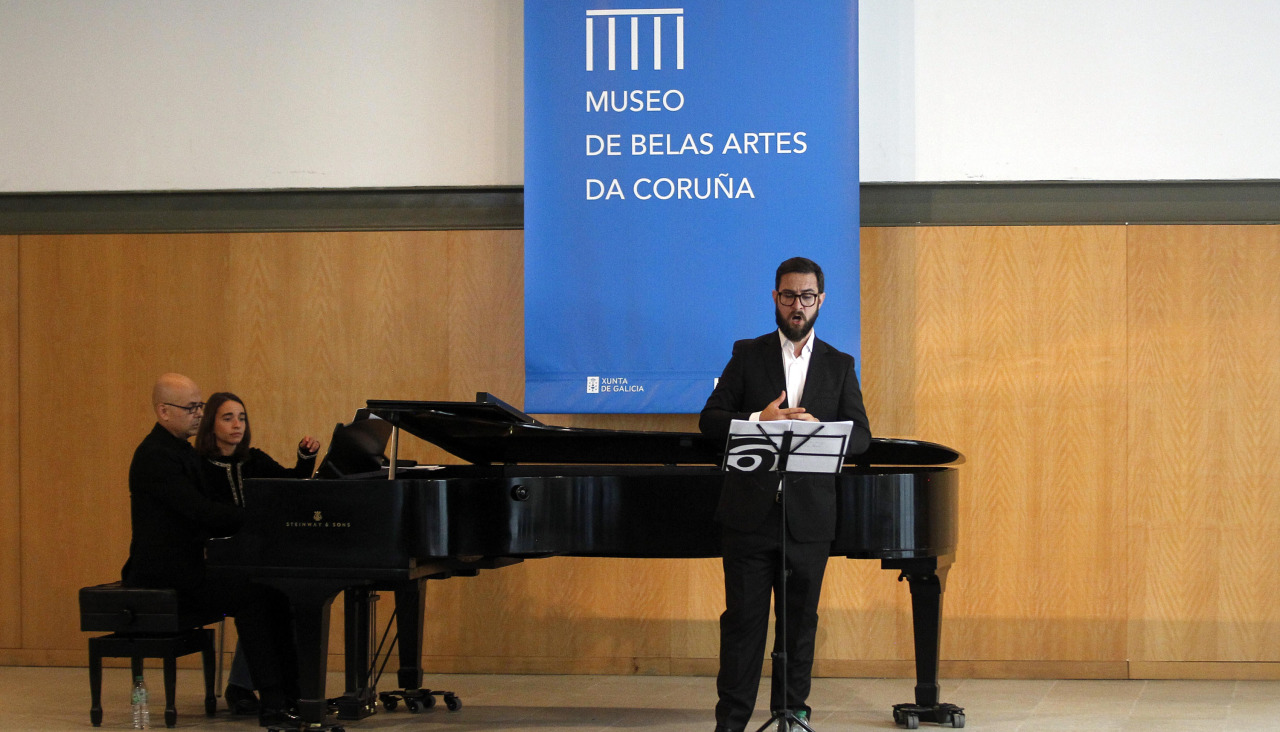 Ricardo García y Gabriel Alonso, ayer, en el Museo de Belas Artes
