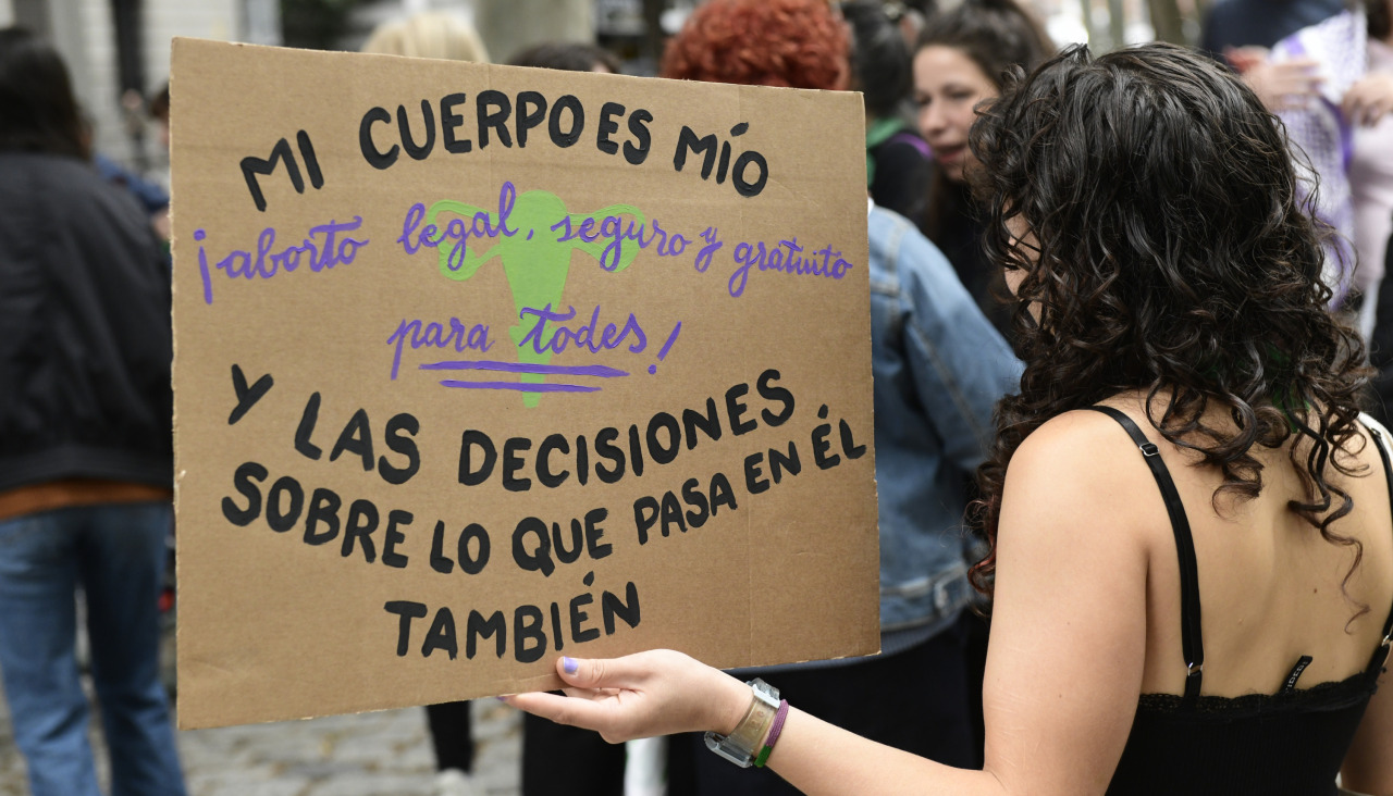 Manifestación a favor del aborto