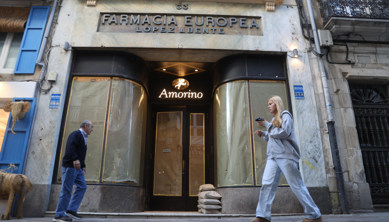 Las obras ya dejan ver el cartel de Amorino