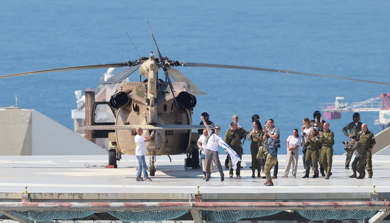 Rehenes recién llegados a Israel