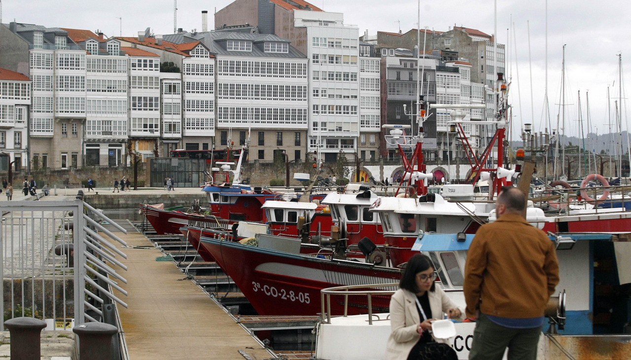 Pesqueros atracados en el muelle de la Dársena de La Marina