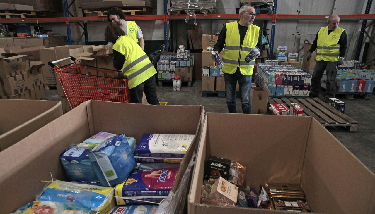 Voluntarios del Banco de Alimentos de A Coruña