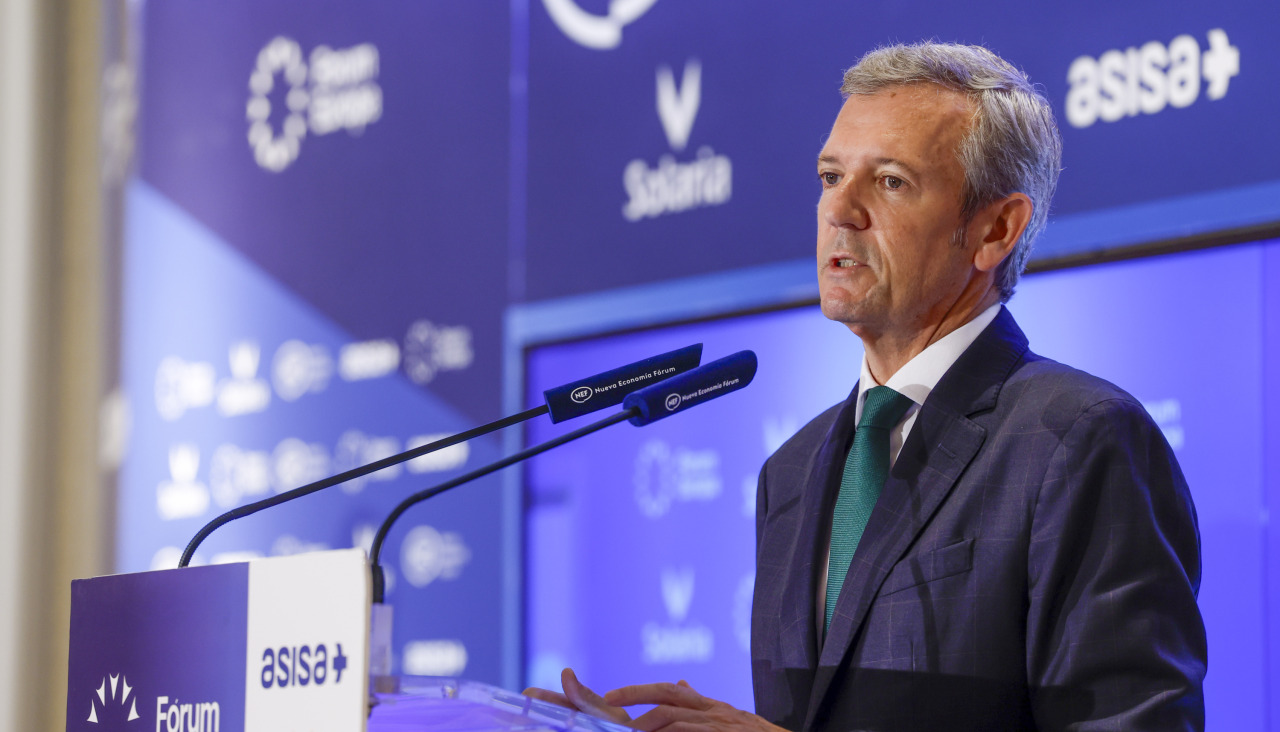 Alfonso Rueda en desayuno informativo del Fórum Europa