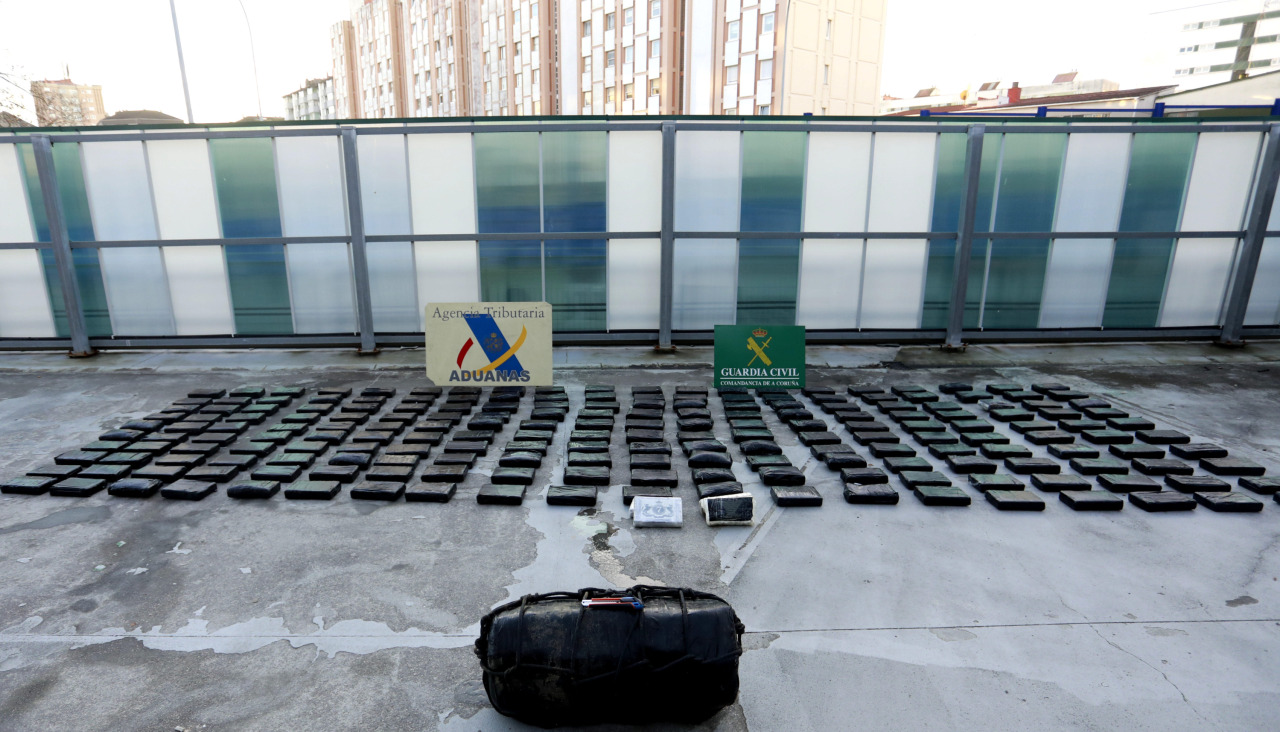 Droga incautada por la Guardia Civil en una operación anterior en el puerto
