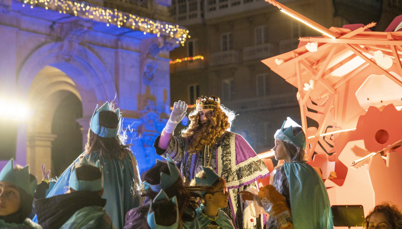 Gaspar, en su carroza de la anterior cabalgata