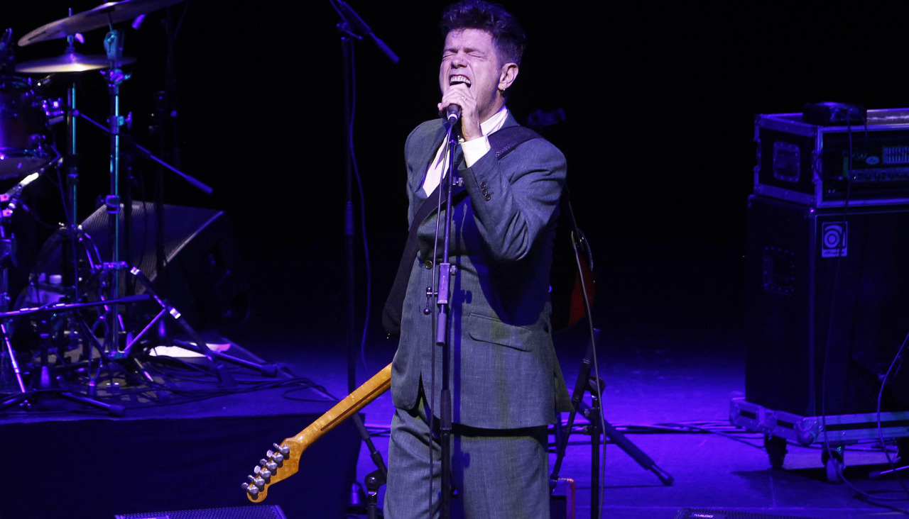 Santiago Auserón, durante el concierto de este sábado