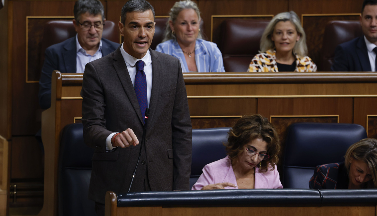 Pedro Sánchez interviene en la sesión de control el pasado 22 de octubre