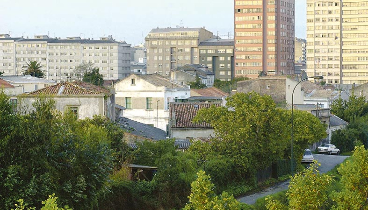 La zona donde se iban a construir las viviendas, hace 25 años