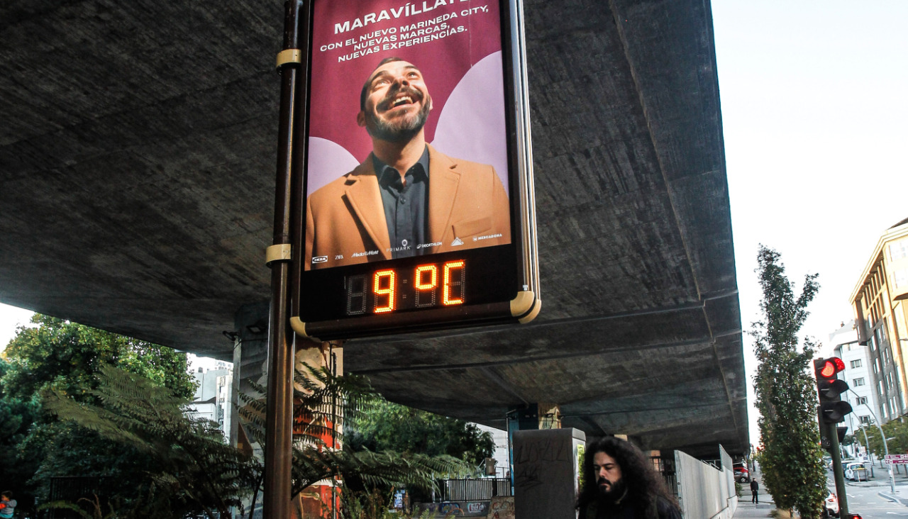 Termómetros con baja temperatura en A Coruña