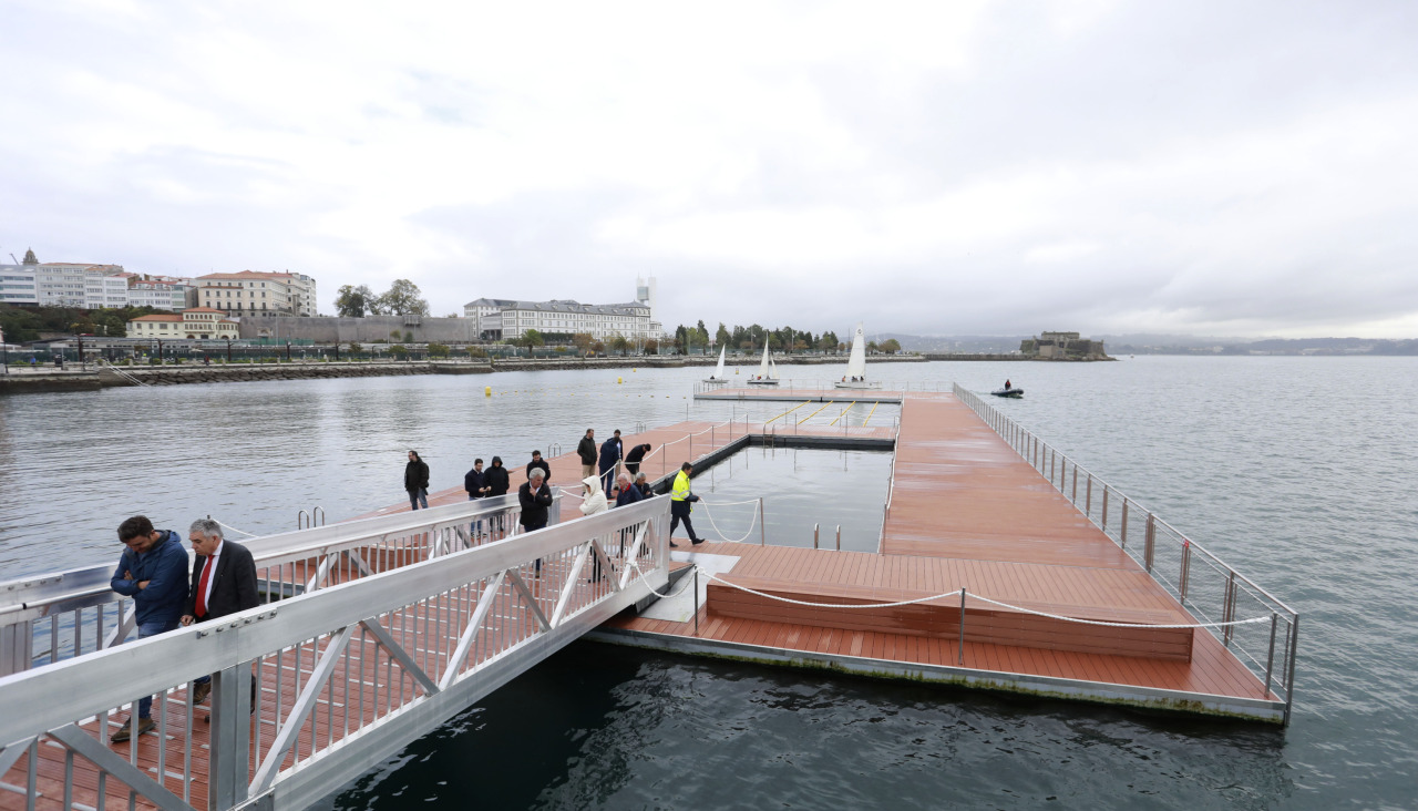 Inauguración plataforma de baño de O Parrote