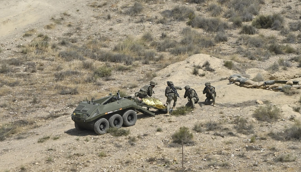 Imagen de una demostración dinámica realizada por el Ejército de Tierra en Viator