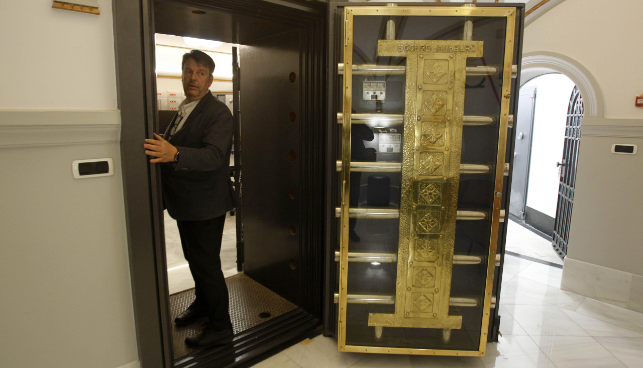 La puerta de entrada a la cámara acorazada