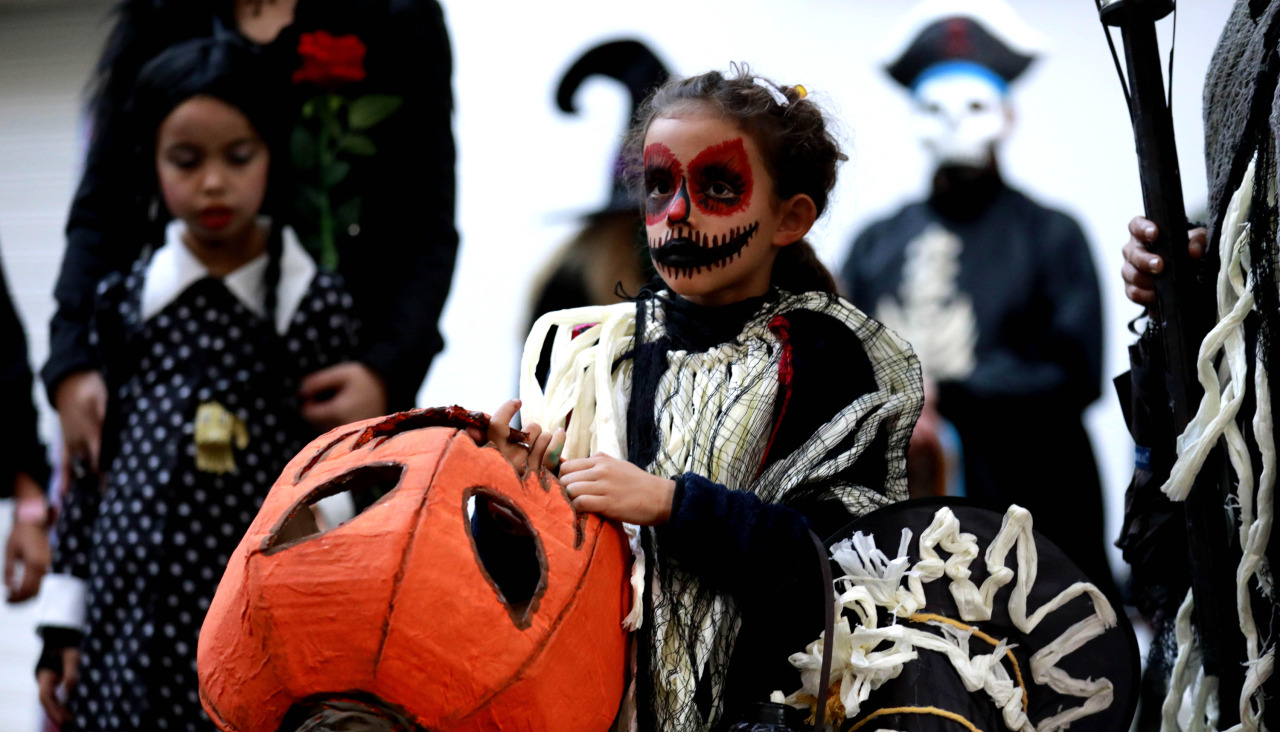 Participante en el recorrido del terror
