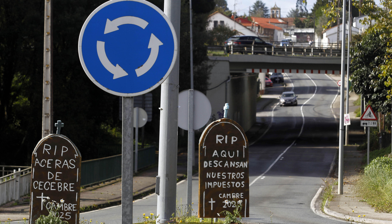 Lápidas colocadas en Volteiro, Cecebre