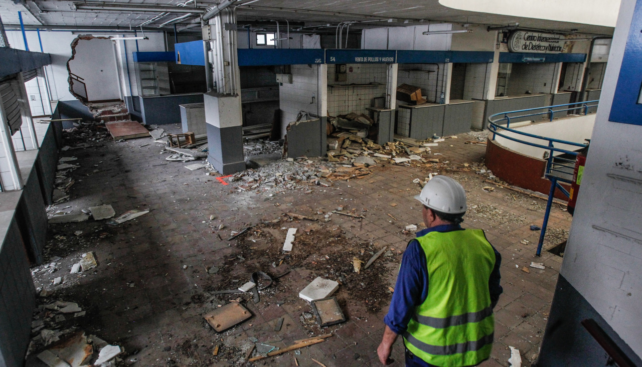 Interior del antiguo mercado