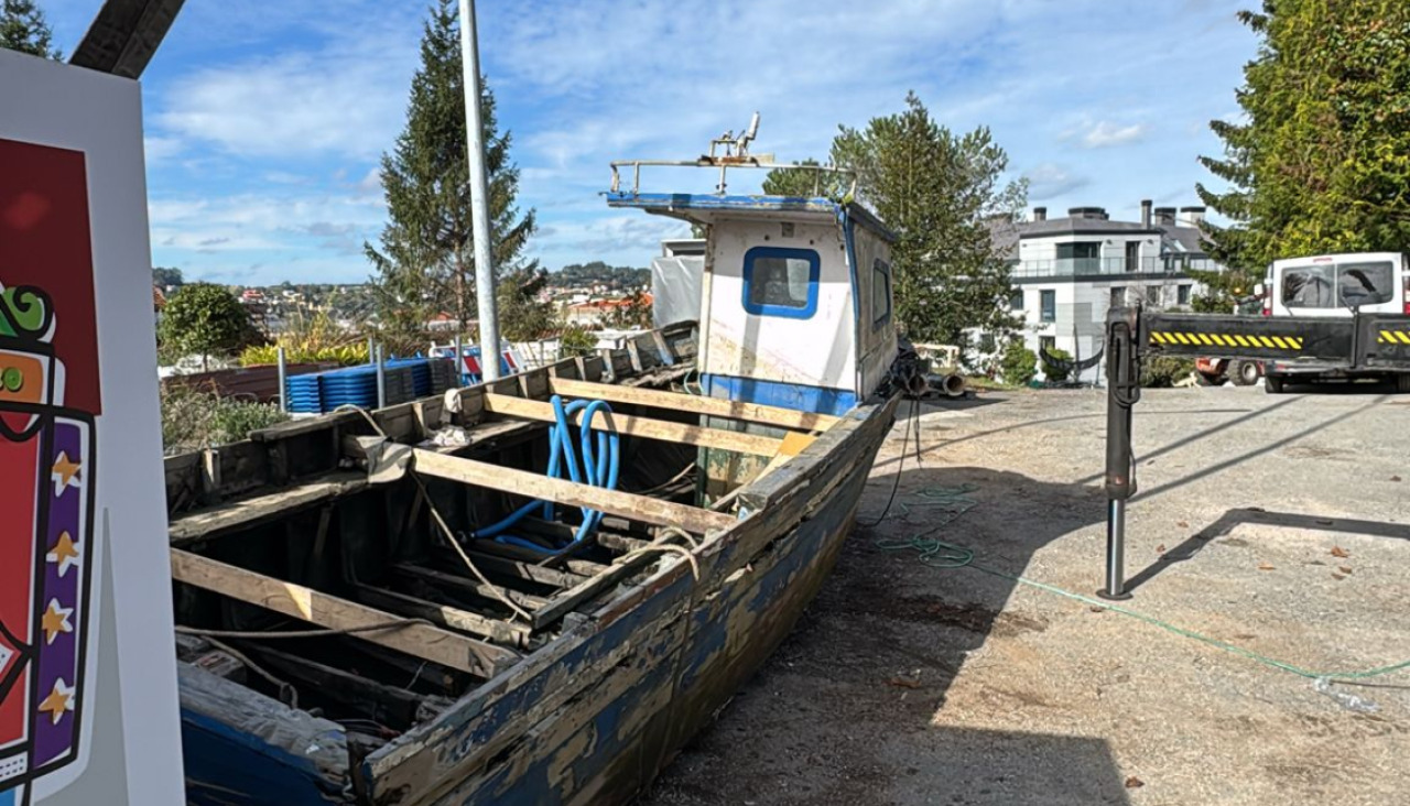 La nave se depositó en los almacenes municipales en Bellavista