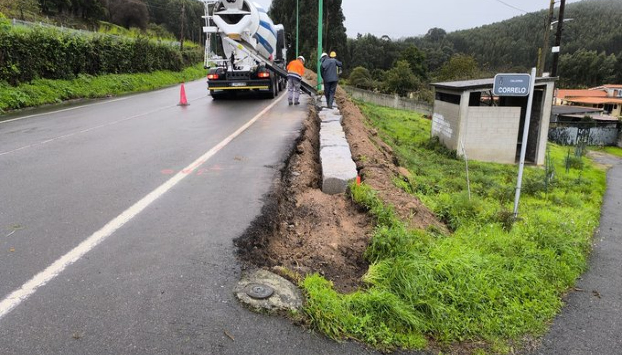 Comienzo de las obras en Feáns