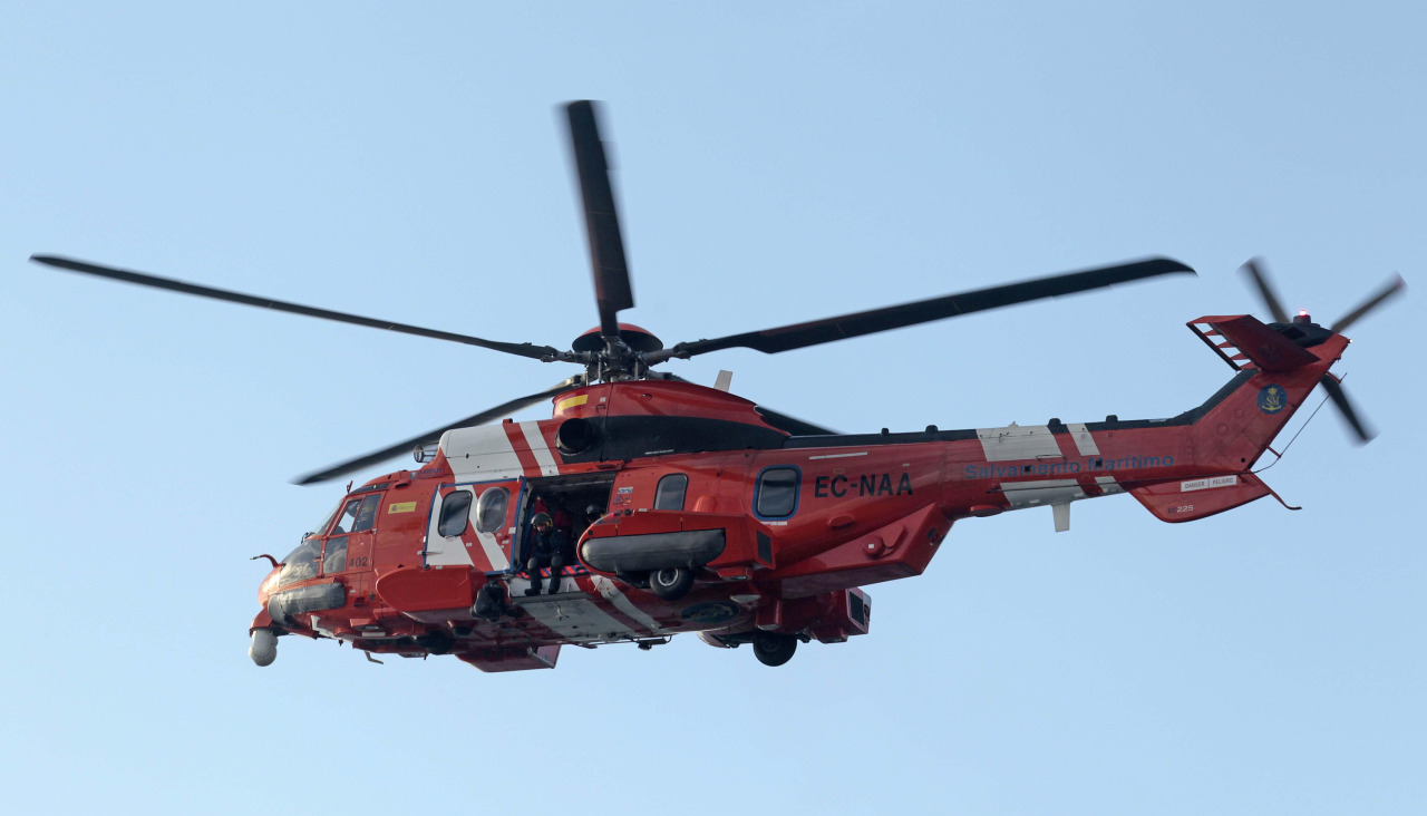 El helicóptero 'Helmer' de Salvamento Marítimo