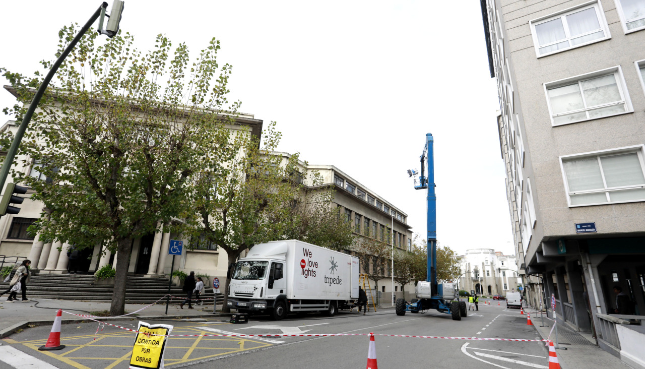 Rodaje de la serie de Netflix 'El crimen de Pazos' en A Coruña