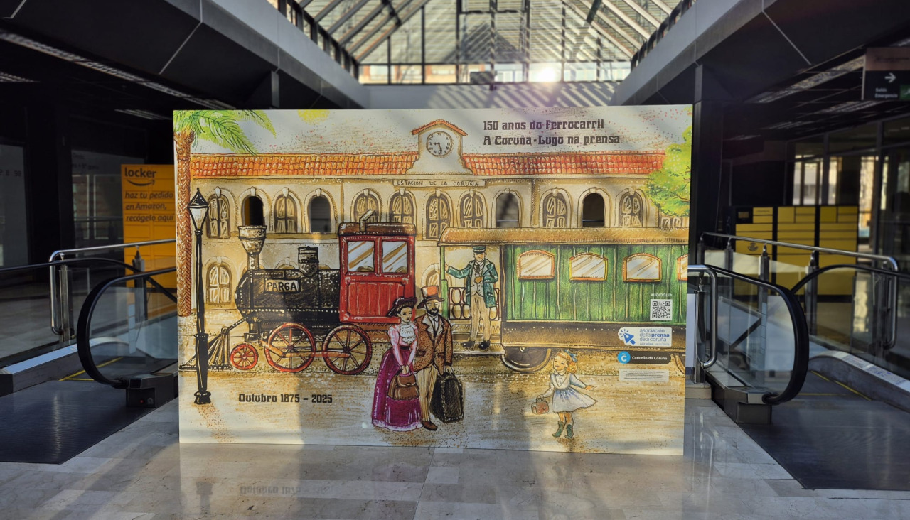 La APC celebra los 150 años del ferrocarril A Coruña-Lugo
