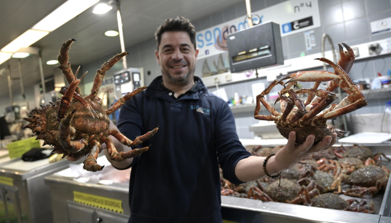 Alfredo, un placero de la plaza de Lugo