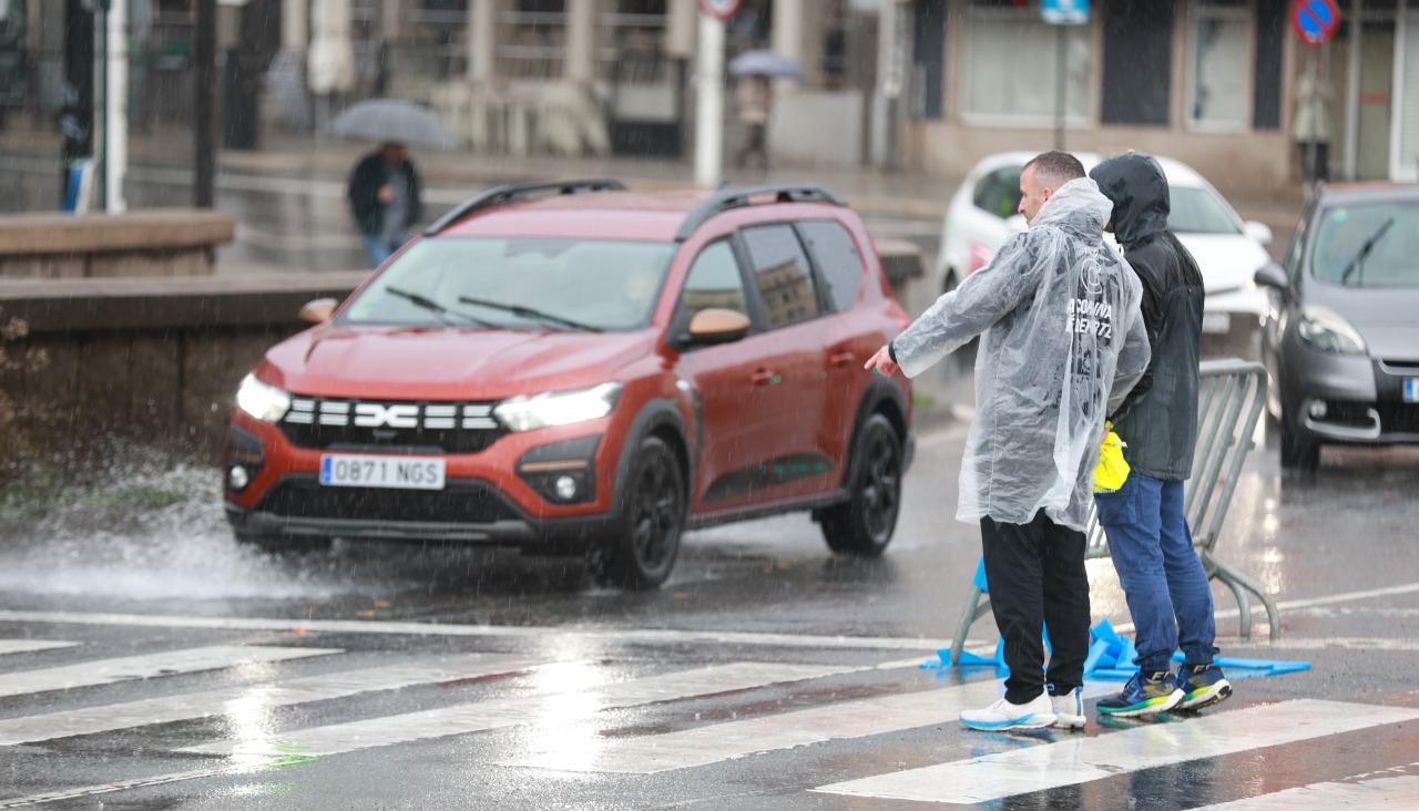 Lluvia en A Coruña el 16 de noviembre