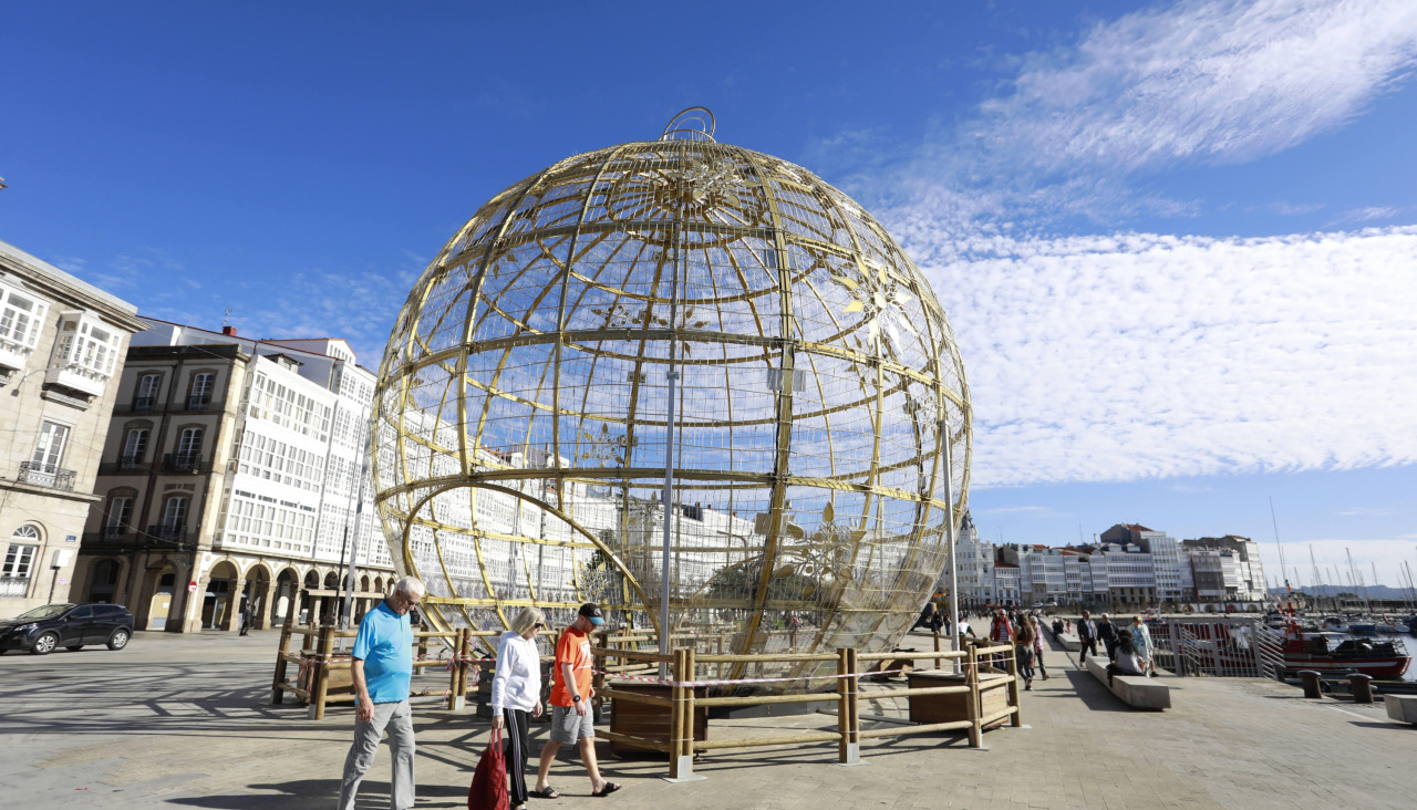 La iluminación de la Marina, instalada en los primeros días de noviembre