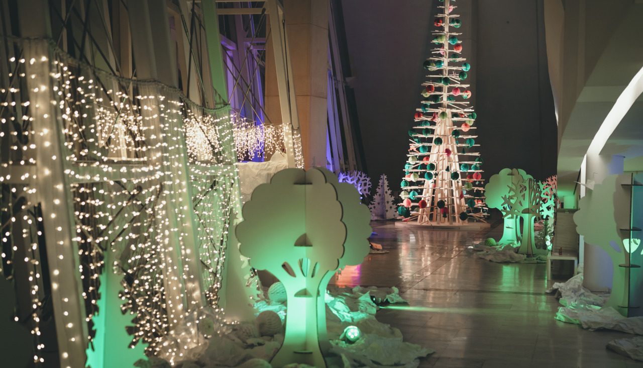 O Bosque de Papel, una instalación creada para Nadal no Gaiás 2022