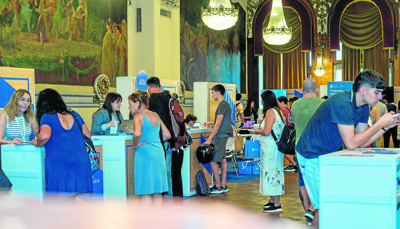 A Xunta celebrou este ano feiras de emprego pioneiras na Arxentina –na imaxe– e Uruguai