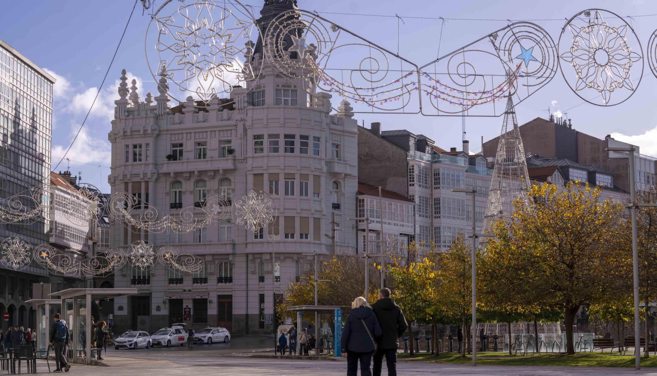 Luces de Navidad en La Marina