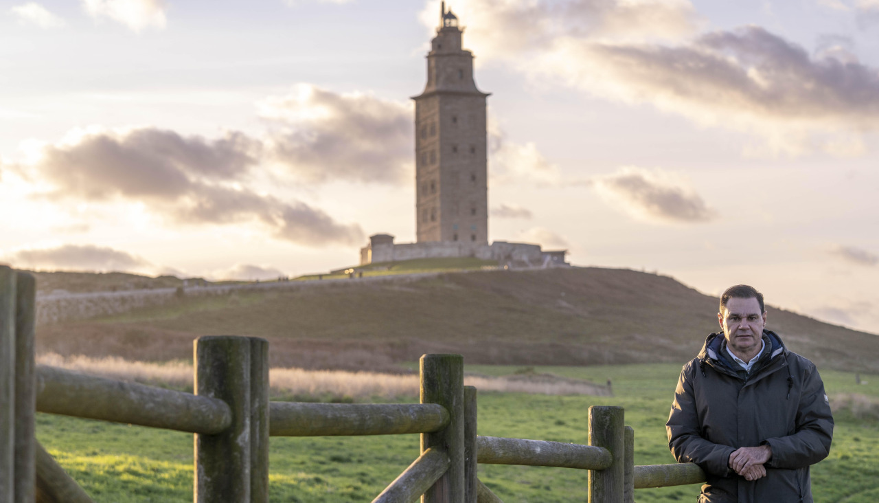 Héctor Cañete, en la zona de la Torre
