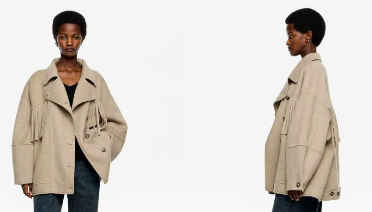 Abrigo con flecos de Bimba y Lola