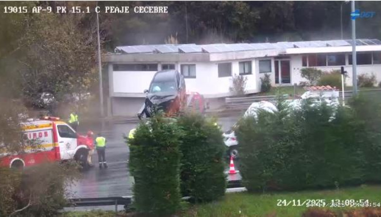 Accidente peaje AP-9