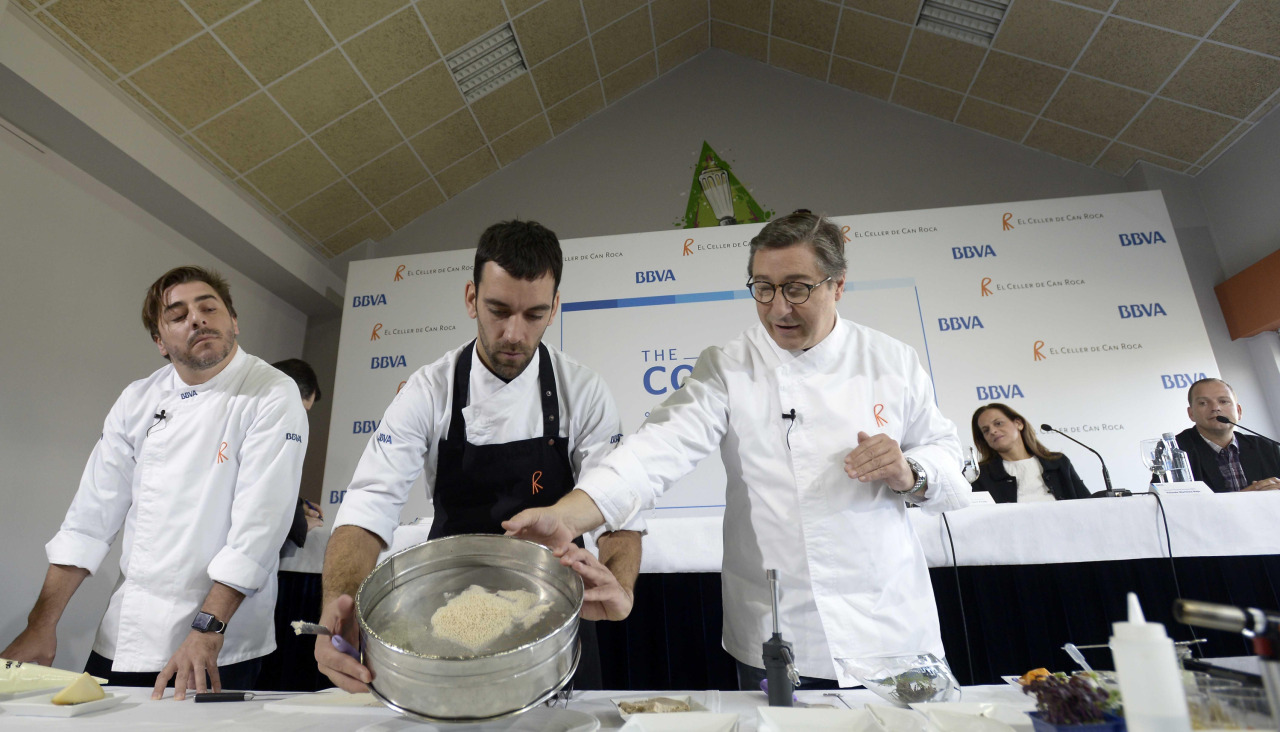 Los  hermanos Roca, durante su gira culinaria, que recaló en A Coruña