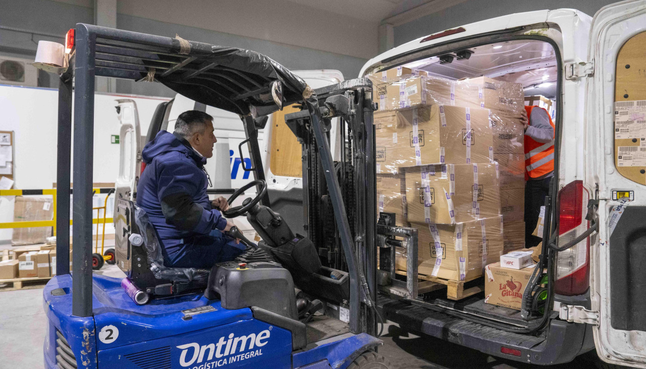 Empleados de Ontime, en Ledoño