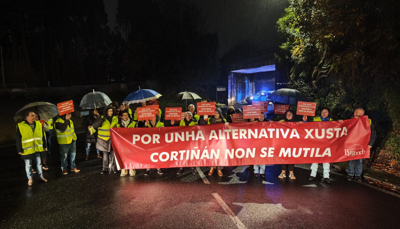 Los manifestantes marcharon por la DP-0105