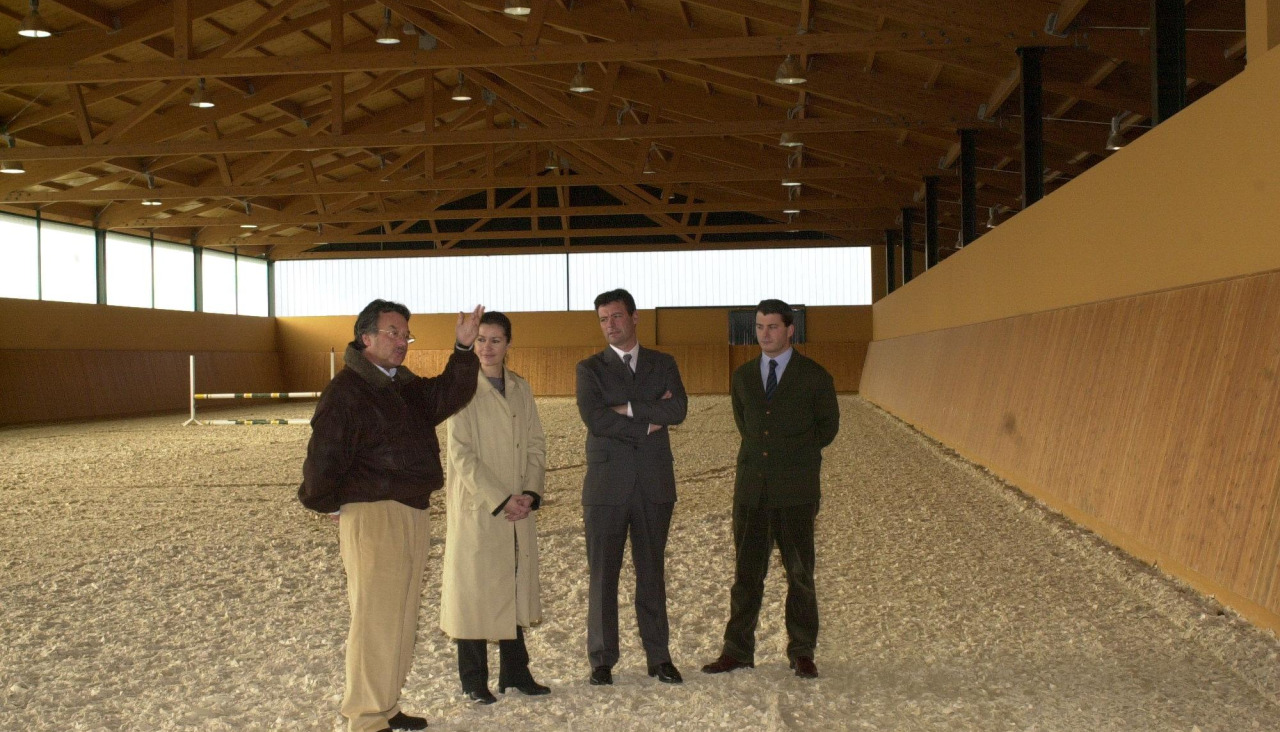 Juan Carlos Rodríguez Cebrián, a la izquierda, hace 25 años en Casas Novas